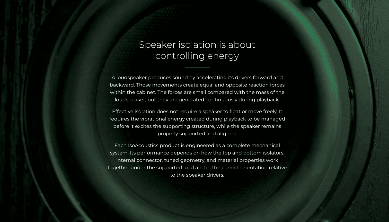스피커의 좌우 진동과 전후 진동, IsoAcoustics 가이아 네오