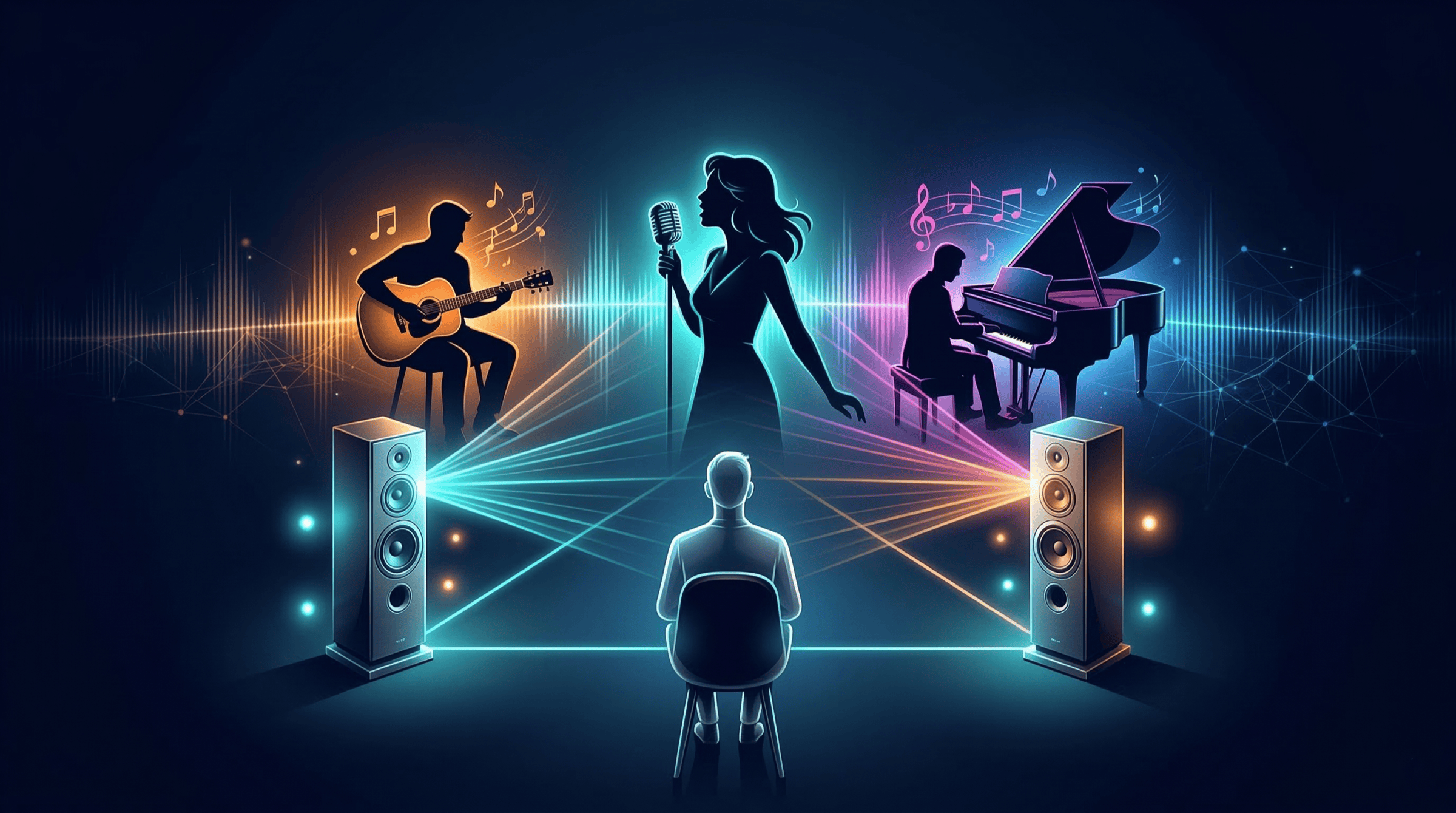 스테레오 신호 차이로 음상이 맺히는 구조