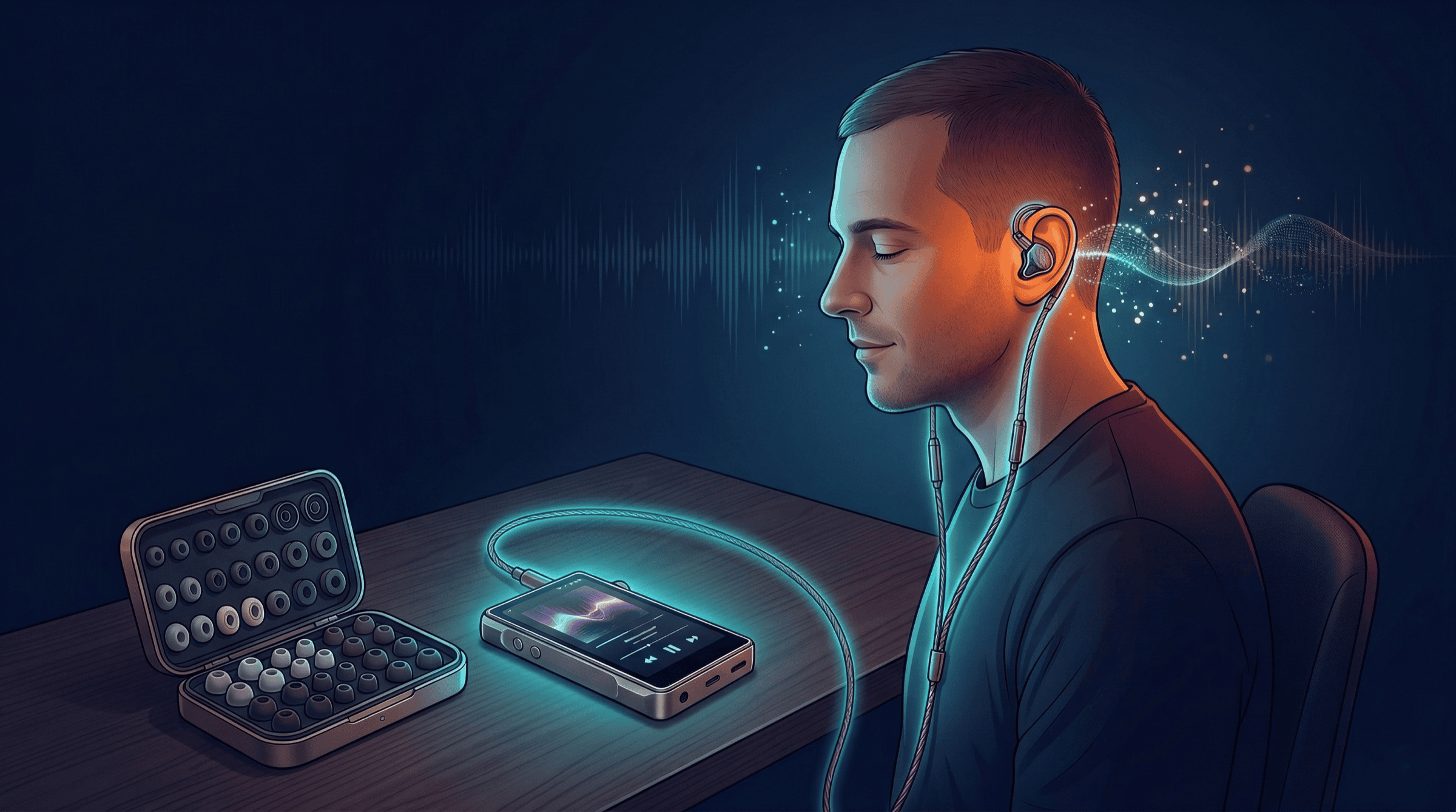 이어팁 교체와 삽입 깊이 조절을 반복하는 실전 청취 환경