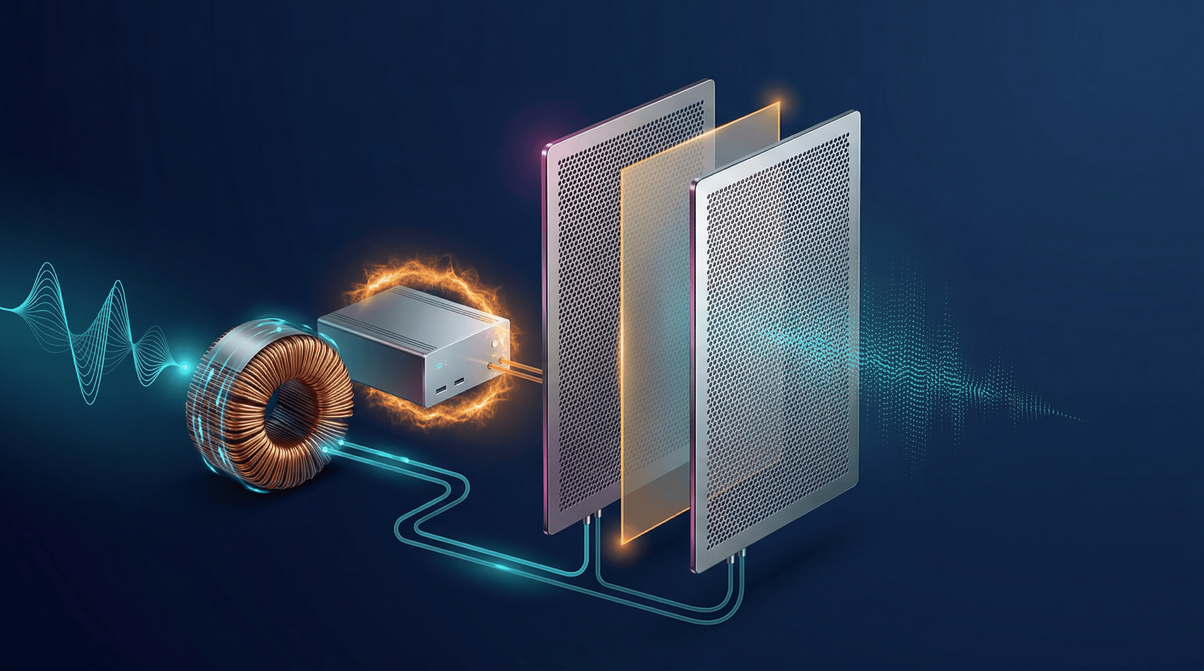 정전형 드라이버의 다이어프램과 스테이터 구조